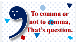 How to use a comma